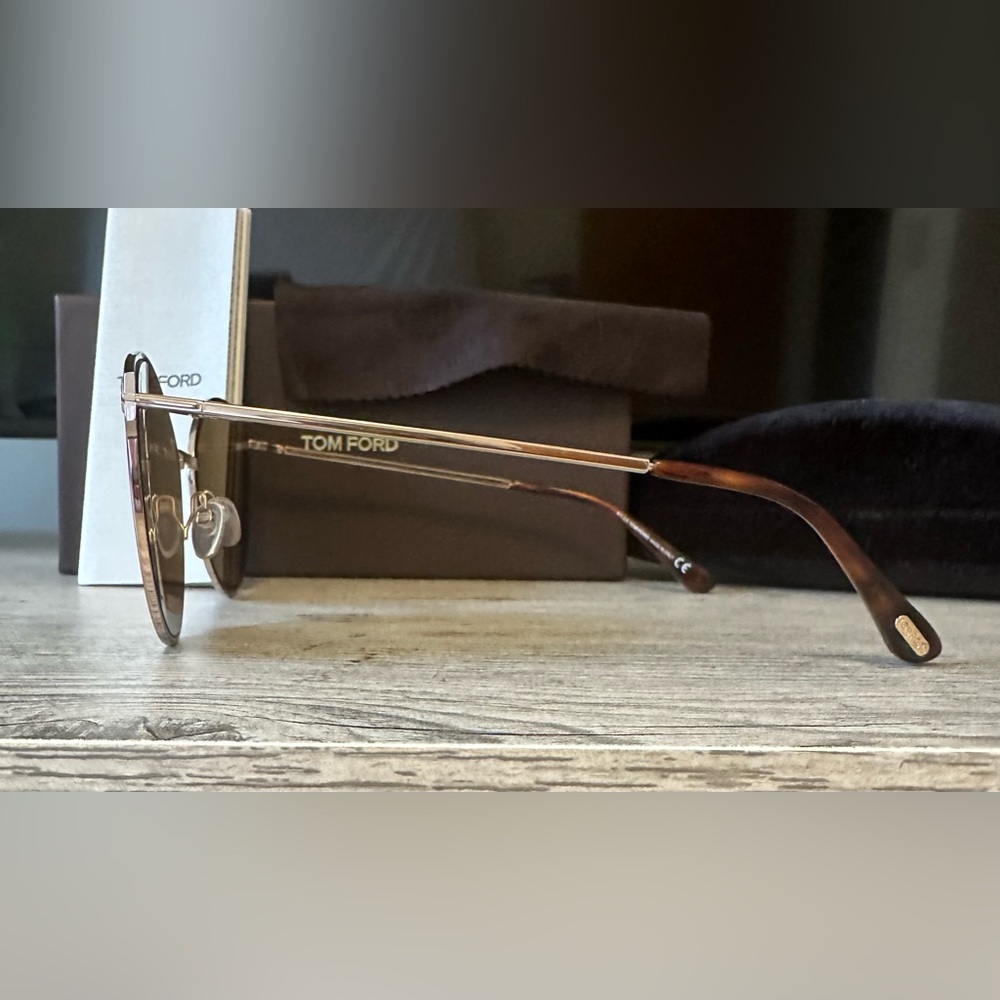 NIB Tom Ford Zeila Sunglasses Rose Gold - Picture 4 of 7